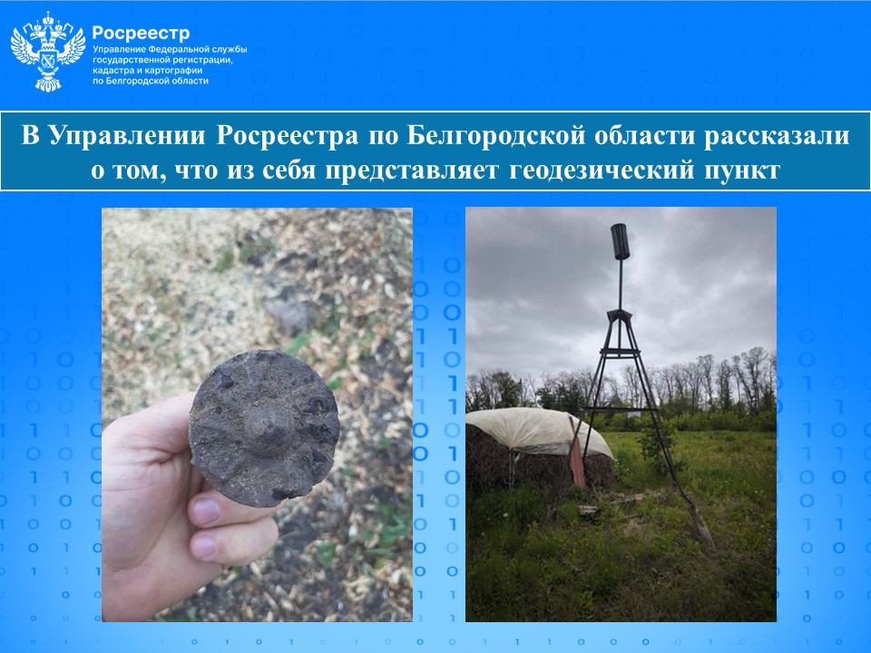 В Управлении Росреестра по Белгородской области рассказали о том, что из себя представляет геодезический пункт.