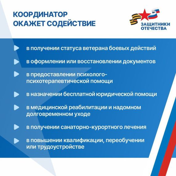 Поддержка ветеранов СВО и их семей охватывает самые разные стороны жизни.